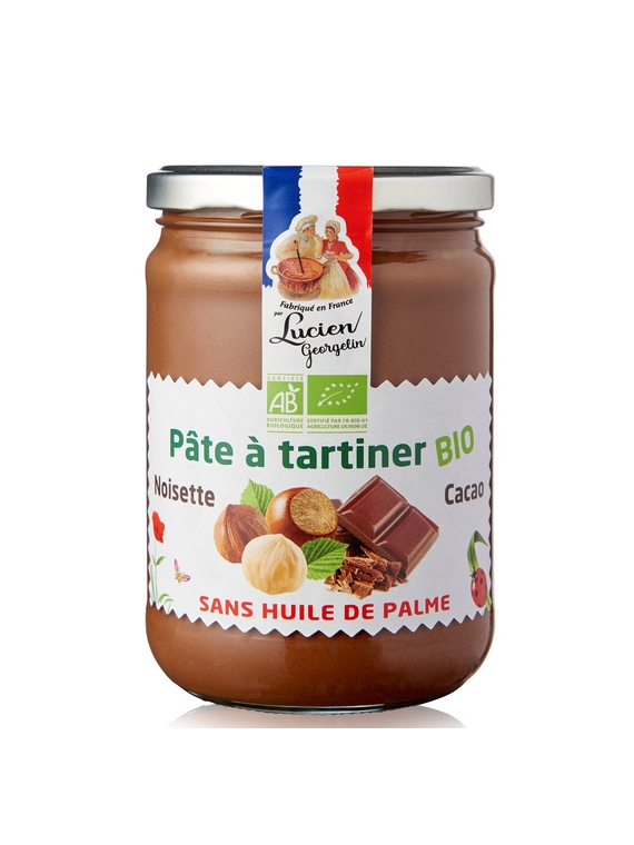 Pâte à tartiner Noisette Cacao Bio LUCIEN GEORGELIN