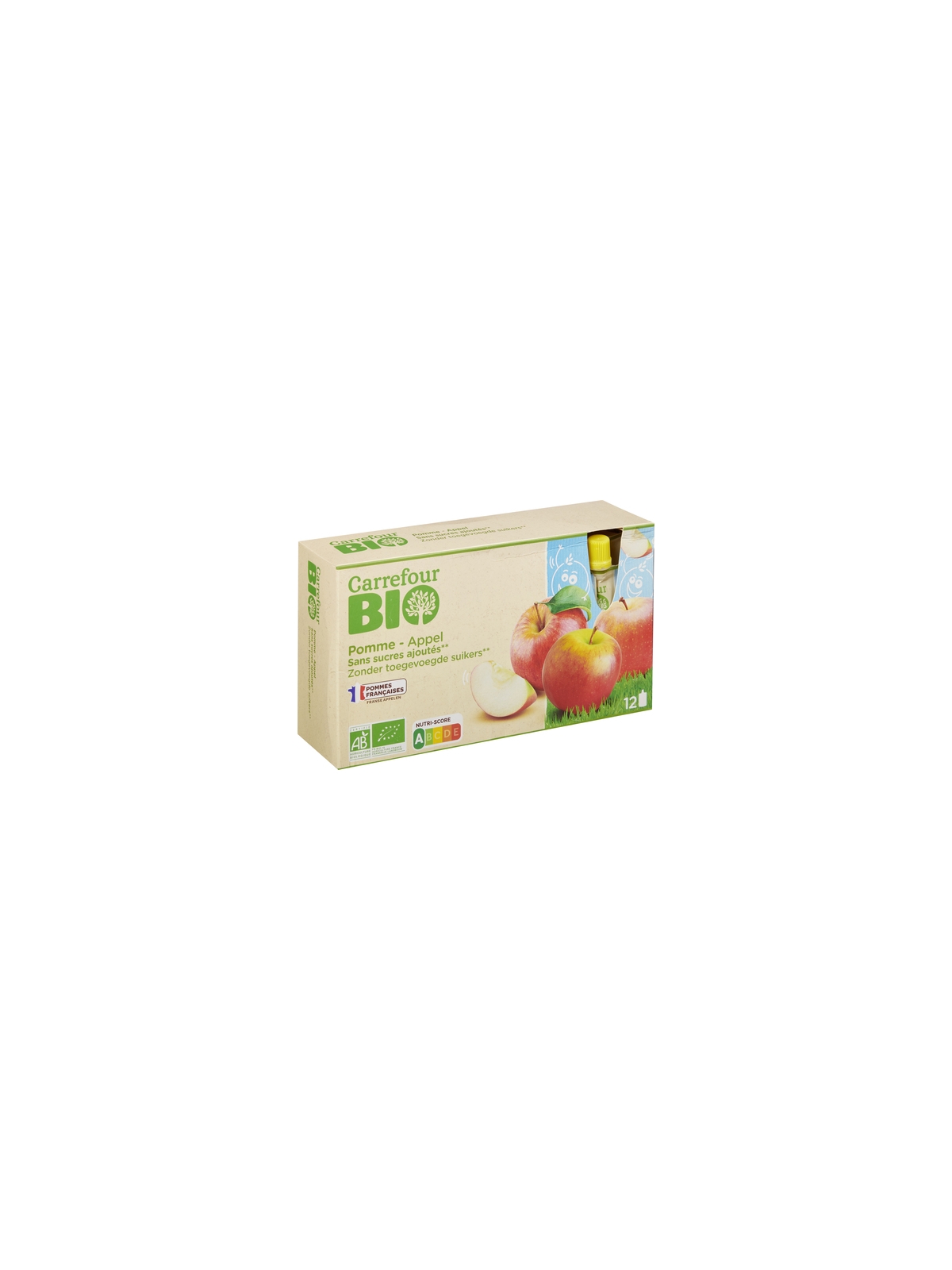 Compote de Pomme sans Sucres Ajoutés CARREFOUR BIO