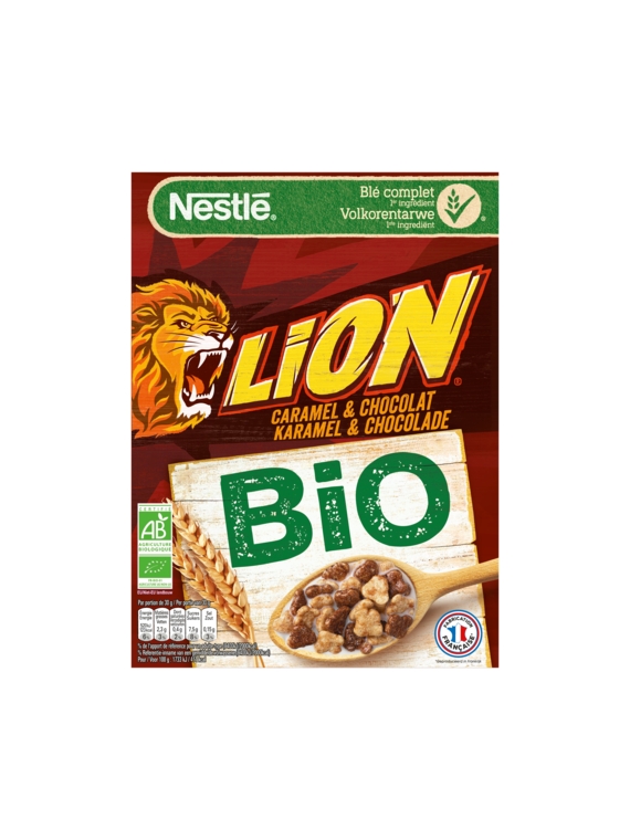 Céréales Lion Caramel & Chocolat Bio NESTLÉ