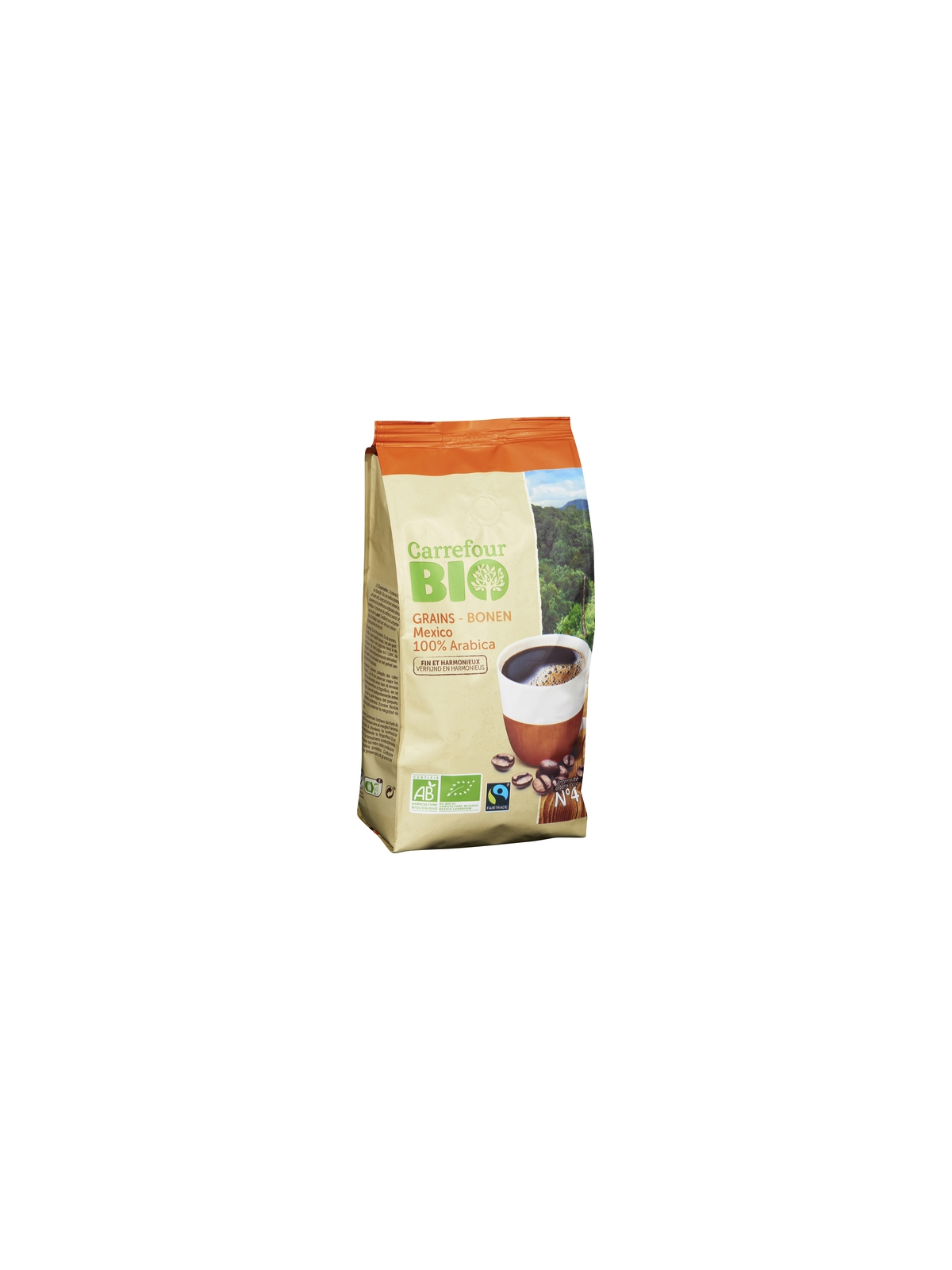 Café en grains fins & harmonieux CARREFOUR BIO