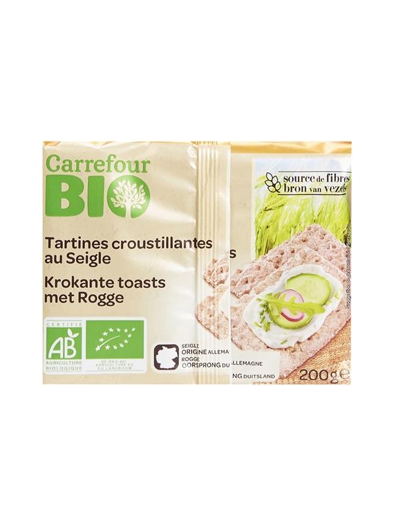 Tartines croustillantes au Seigle CARREFOUR BIO