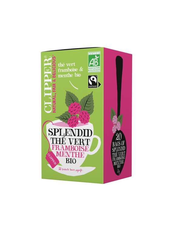 Thé Vert Framboise Menthe Bio CLIPPER