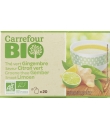 Thé vert Bio Gingembre saveur Citron vert CARREFOUR BIO