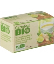 Thé vert Bio Gingembre saveur Citron vert CARREFOUR BIO