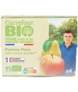 Compotes pomme poire sans sucres ajoutés CARREFOUR BIO