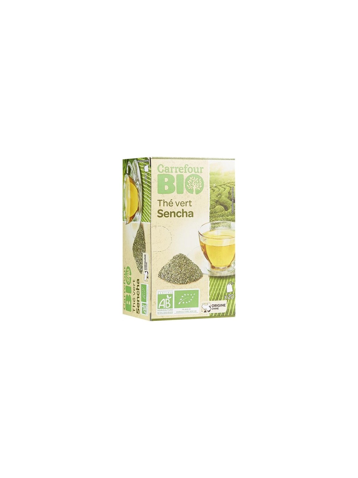 Thé bio vert Sencha CARREFOUR BIO