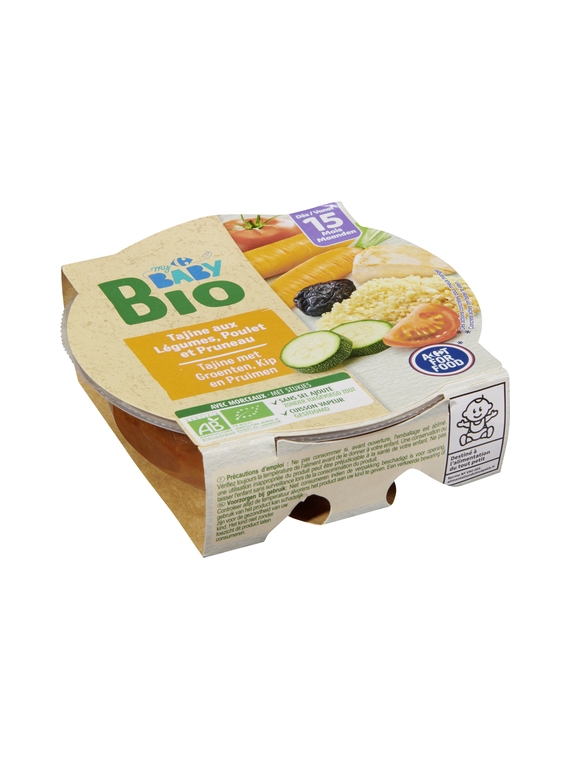 Plat Bébé Bio Légumes Poulet - 15 mois CARREFOUR BABY BIO