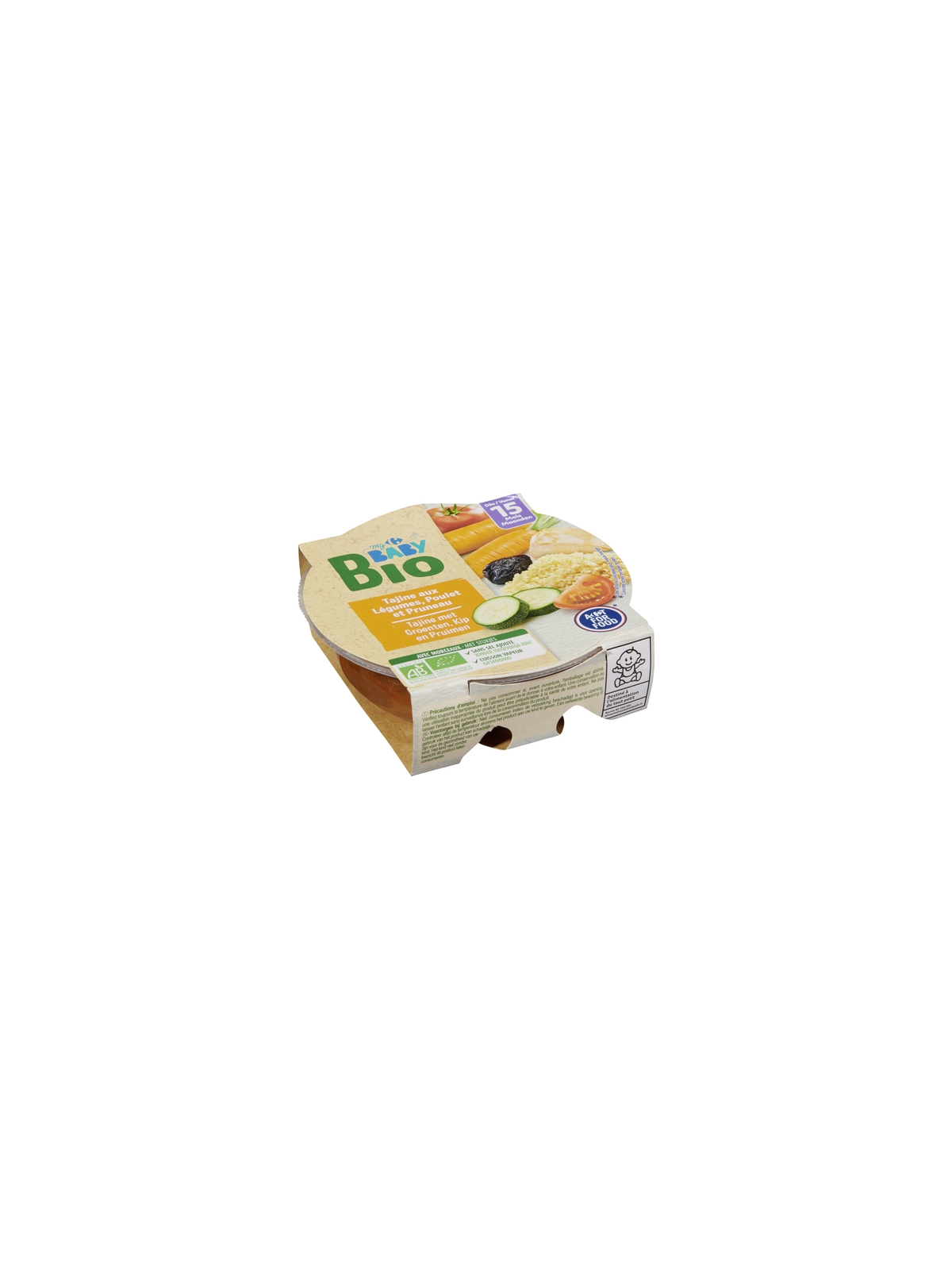 Plat Bébé Bio Légumes Poulet - 15 mois CARREFOUR BABY BIO