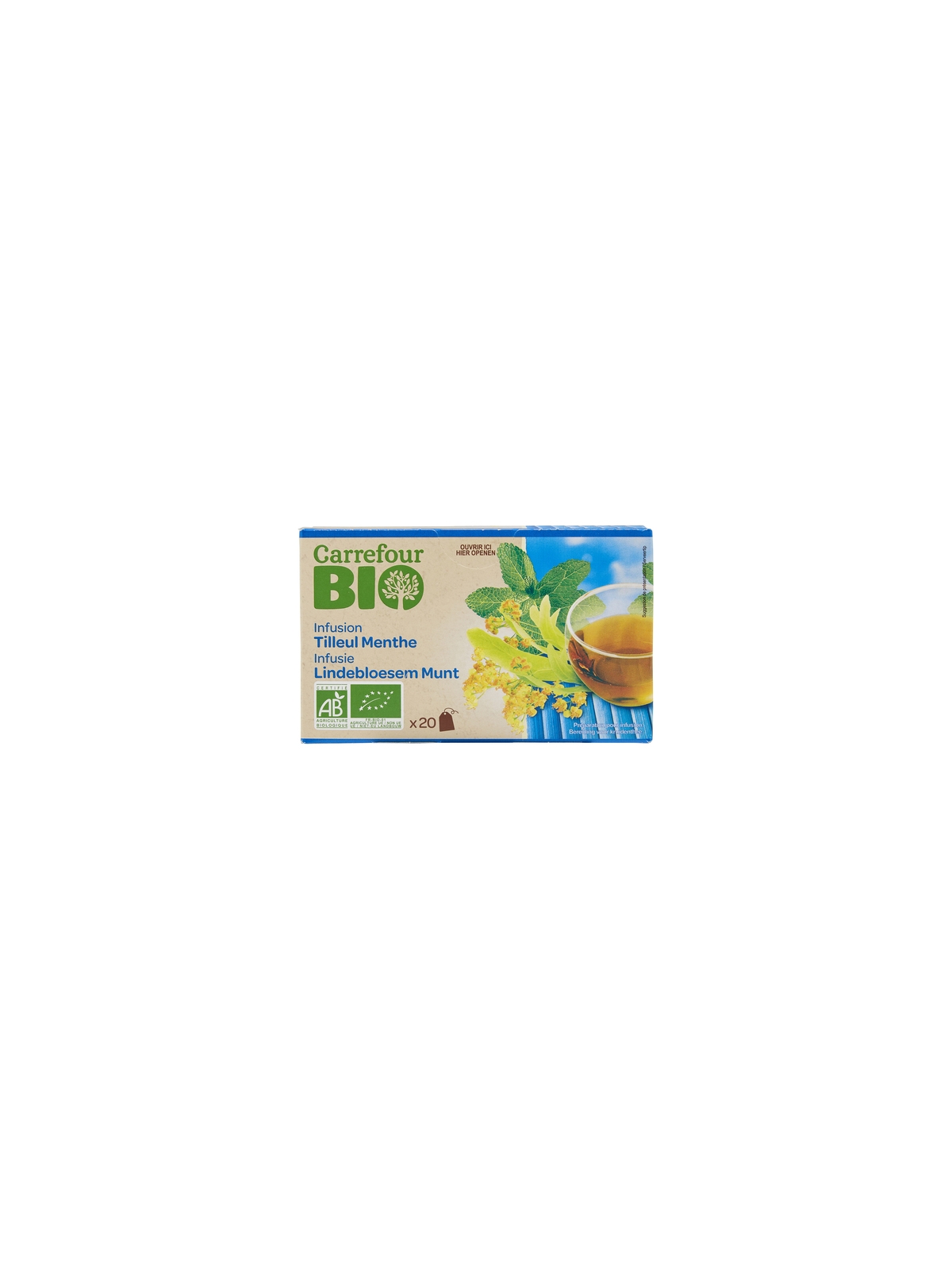 Infusion Tilleul Menthe CARREFOUR BIO