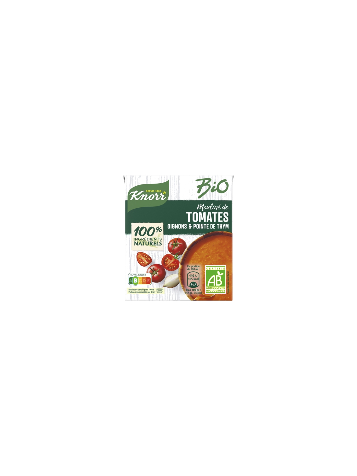 Soupe  Tomates Oignons Herbes Bio KNORR