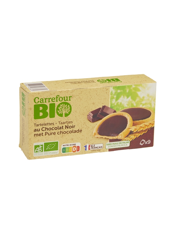 Tartelettes au Chocolat Noir CARREFOUR BIO