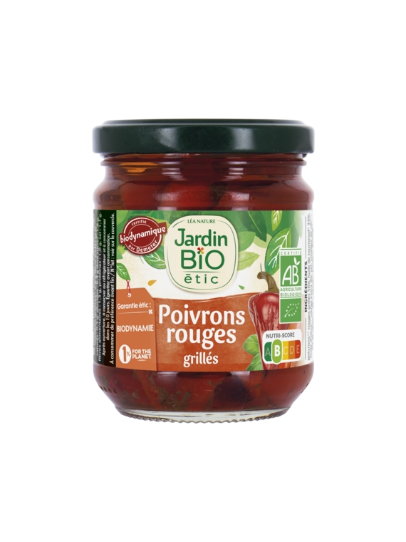 Poivrons Rouges Grillés  JARDIN BIO ETIC