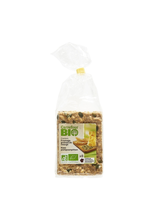 Crackers Emmental Graines de Courge CARREFOUR BIO