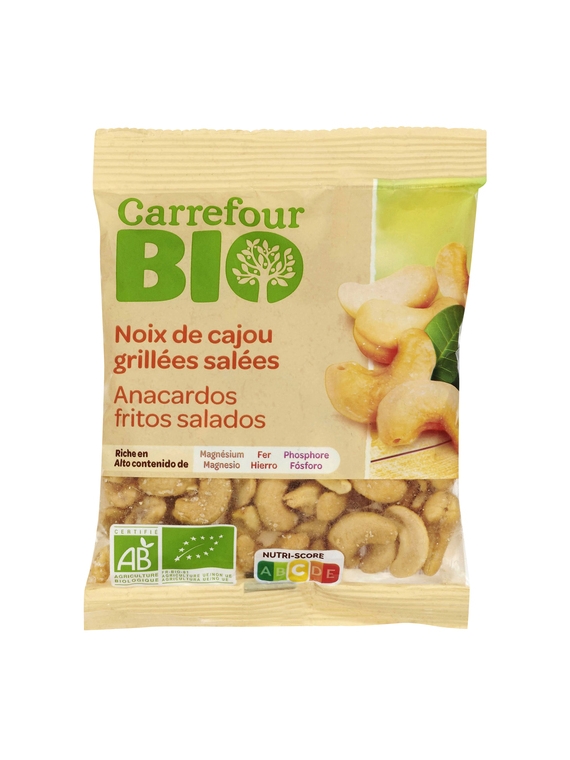 Noix de Cajou Grillées Salées CARREFOUR BIO