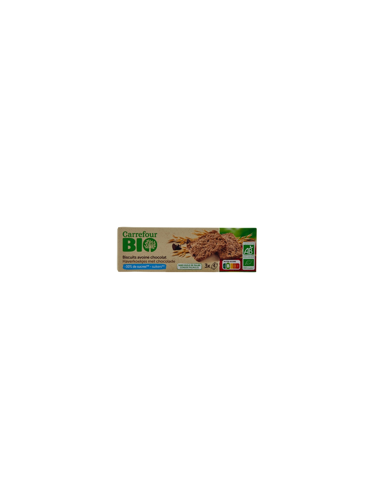 Biscuits Avoine Chocolat CARREFOUR BIO