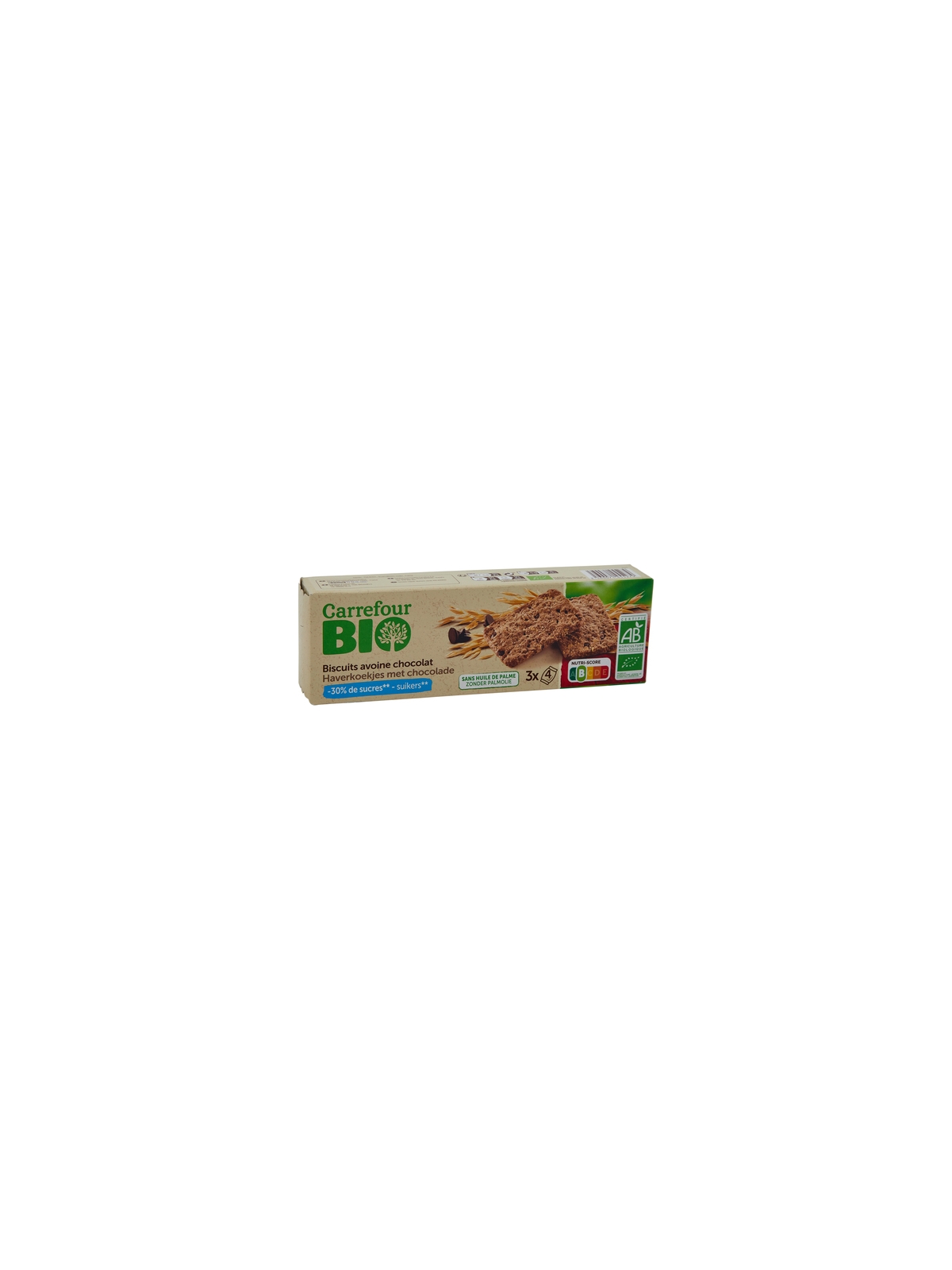 Biscuits Avoine Chocolat CARREFOUR BIO