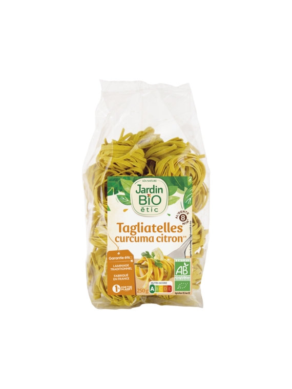 Pâtes Tagliatelles Curcuma Citron JARDIN BIO ETIC