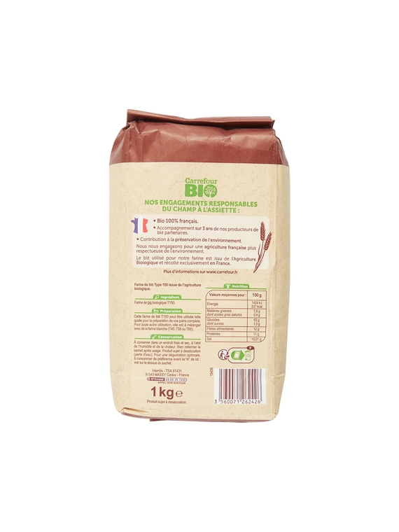 Farine de Blé T150 CARREFOUR BIO