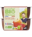 Compote Pomme Fraise Sans Sucres Ajoutés CARREFOUR BIO