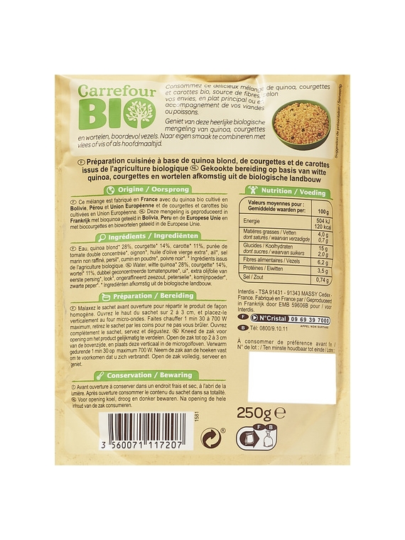 Mélange Quinoa CARREFOUR BIO