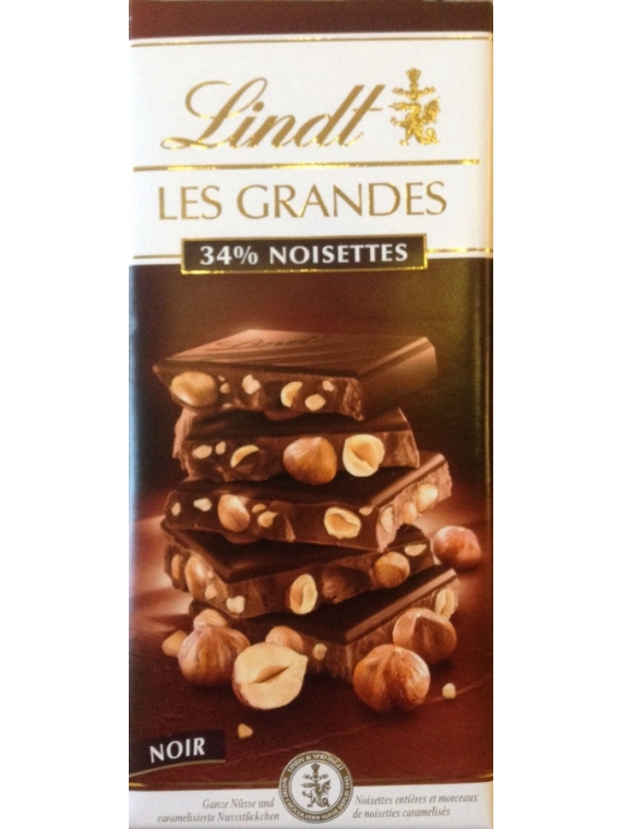 Tablette De Chocolat Noir Noisettes LINDT