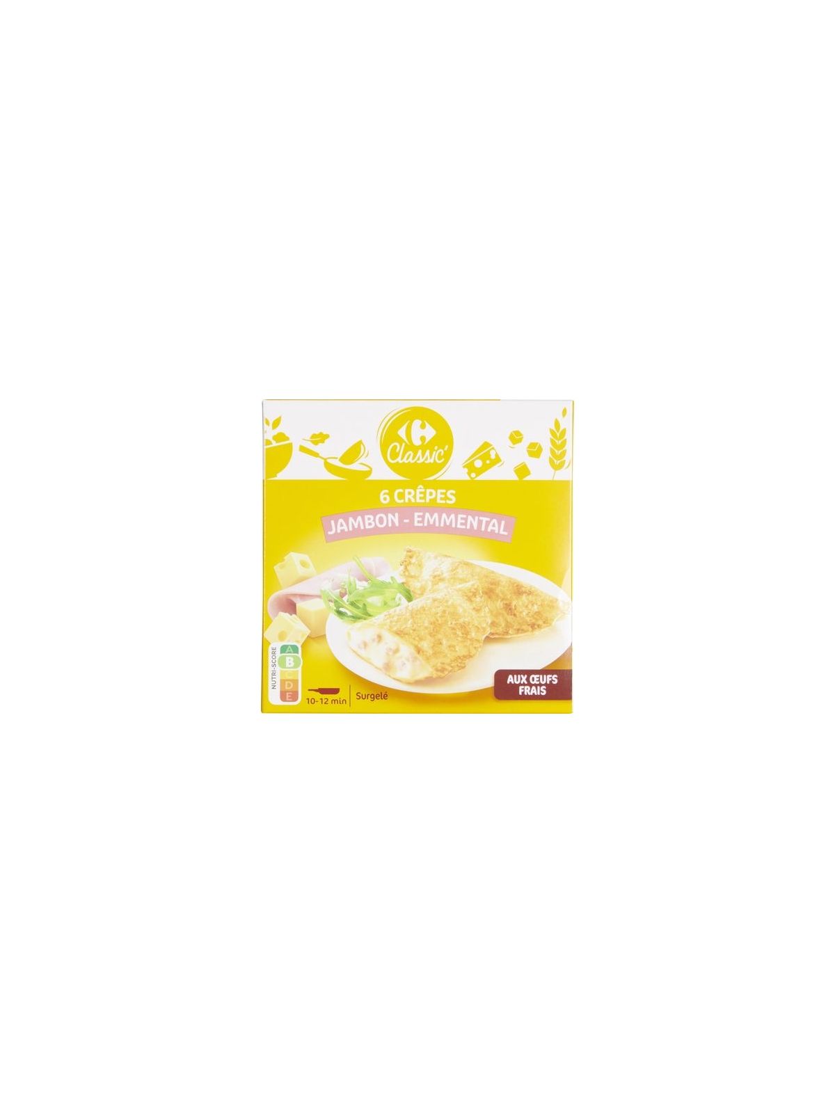 300G 6CREPE JAMBON/FROMAGE CRF