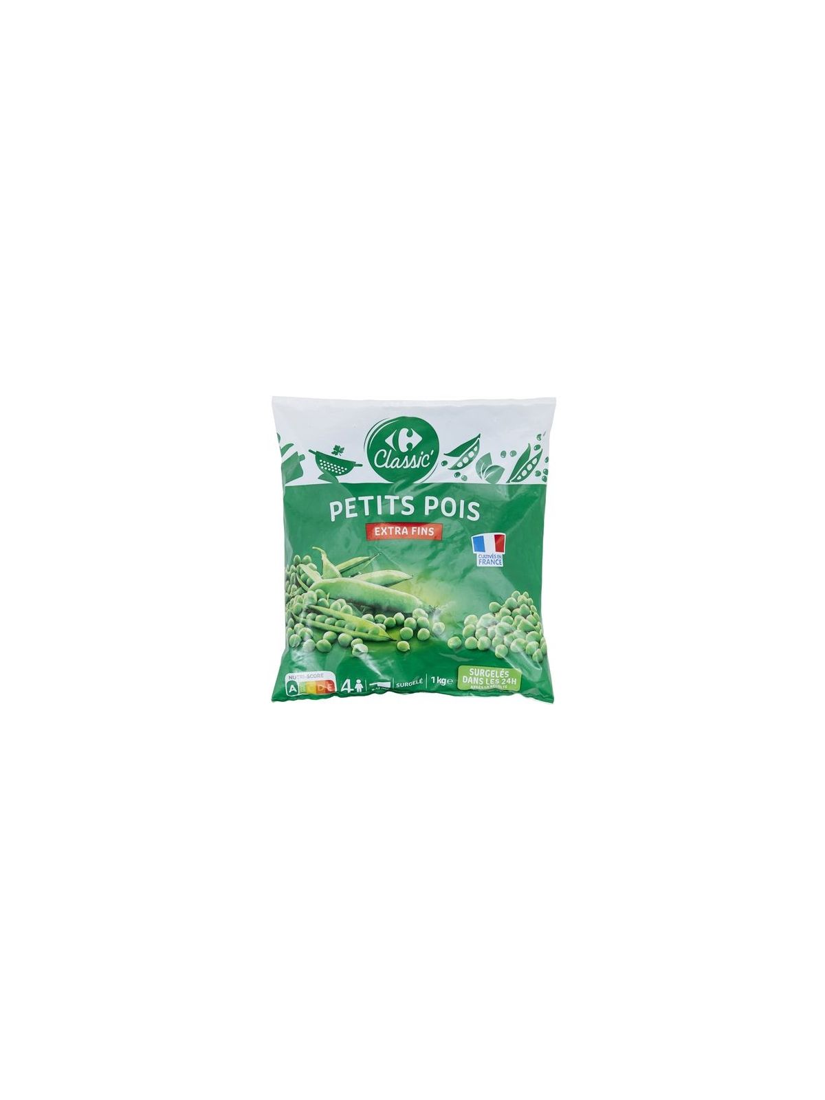 1KG PETIT POIS XTR.FIN CRF