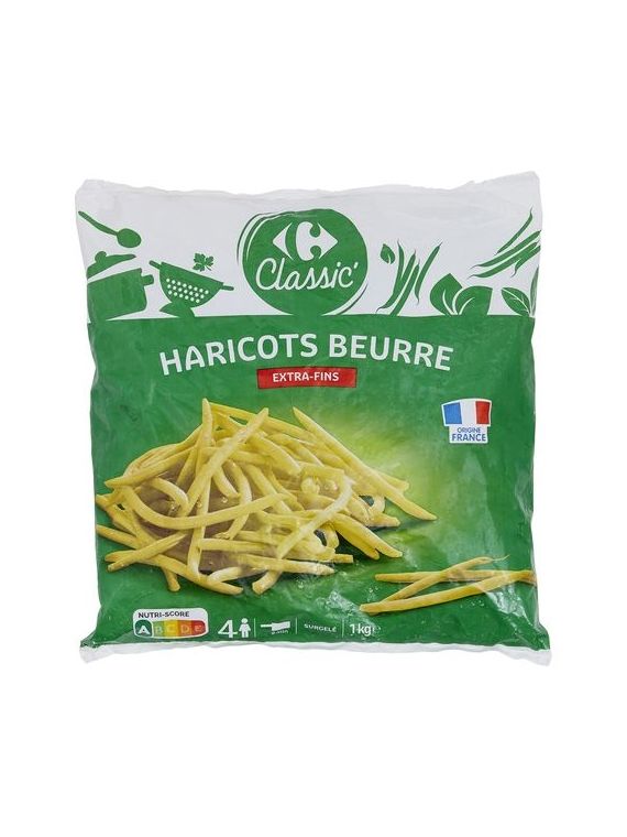 1KG HARICOT BEURRE CRF