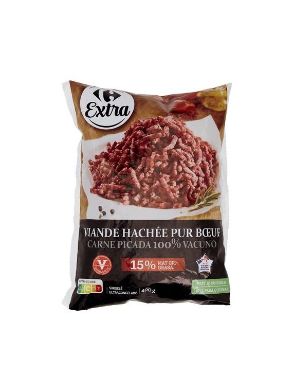 400G VIANDE HACHEE 15% MG CRF